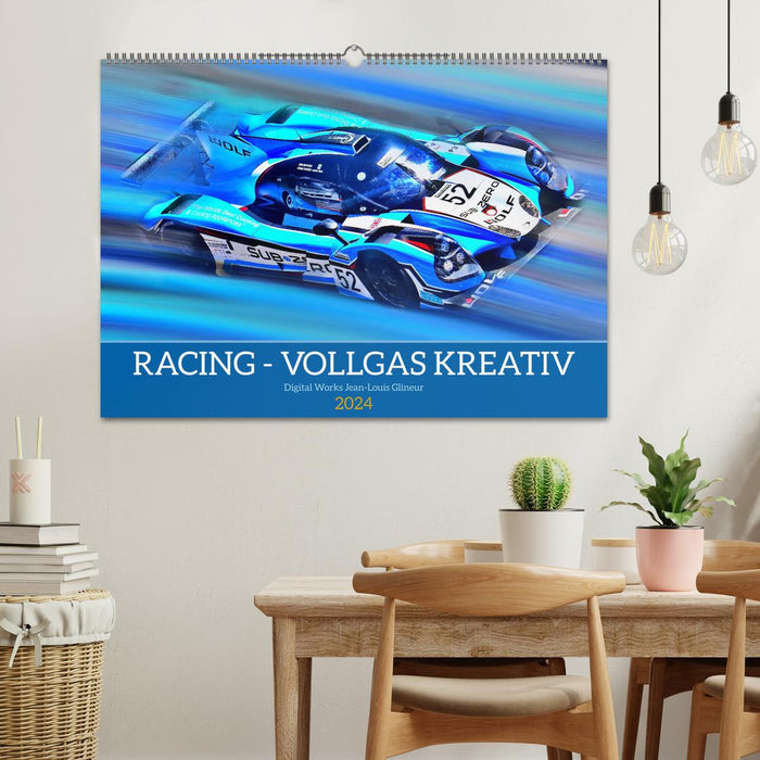 Racing - Vollgas kreativ (CALVENDO Wandkalender 2024)