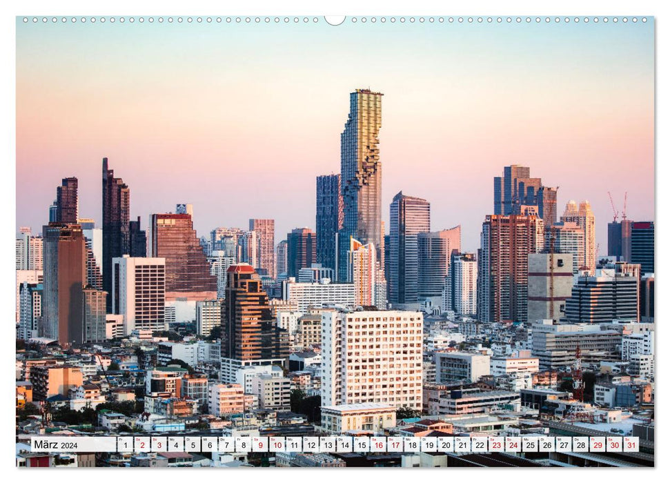Thailand - Postkarten aus dem Land des Lächelns (CALVENDO Premium Wandkalender 2024)