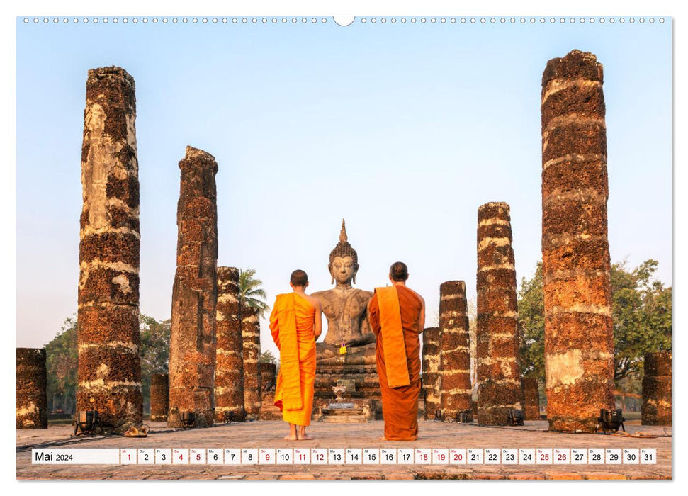 Thaïlande - Cartes postales du pays du sourire (Calvendo Premium Wall Calendar 2024) 