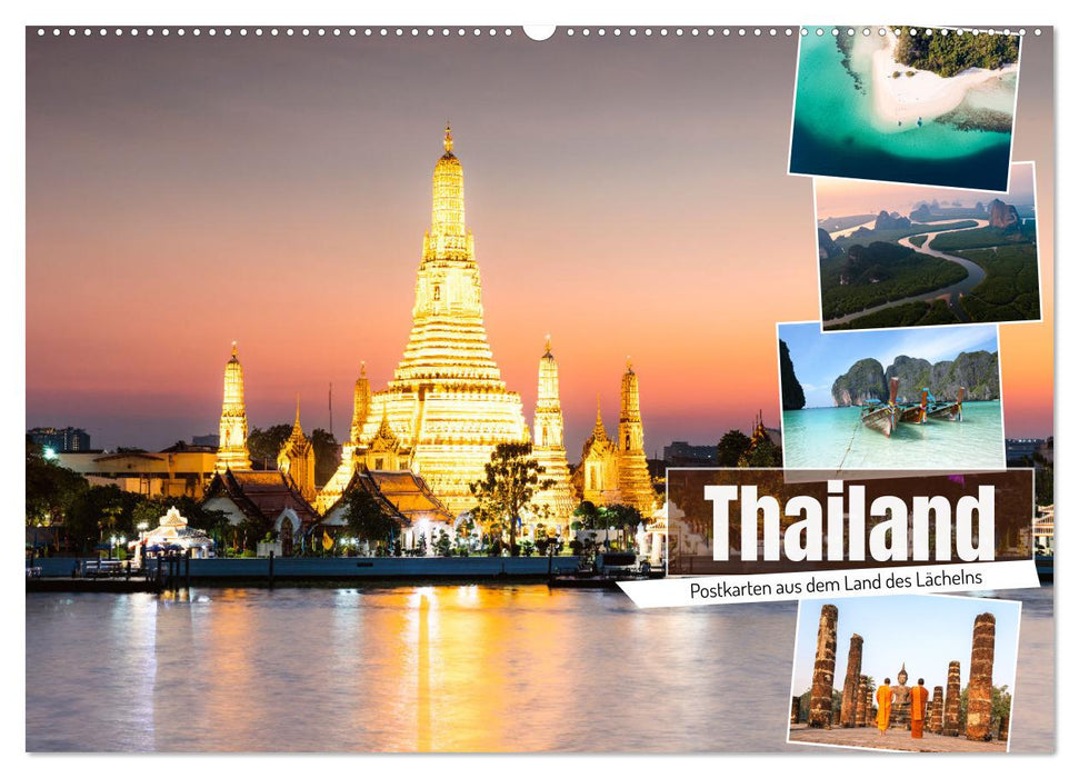 Thailand - Postkarten aus dem Land des Lächelns (CALVENDO Wandkalender 2024)