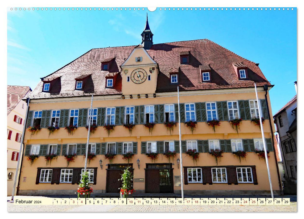 Sur la route à Nürtingen (calendrier mural CALVENDO 2024) 