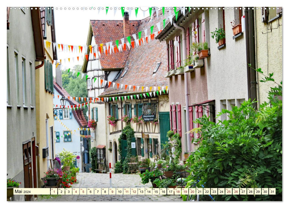 Sur la route à Nürtingen (calendrier mural CALVENDO 2024) 