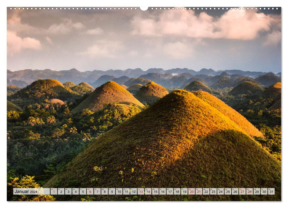 Philippines – Terre de merveilles naturelles (Calvendo Premium Wall Calendar 2024) 