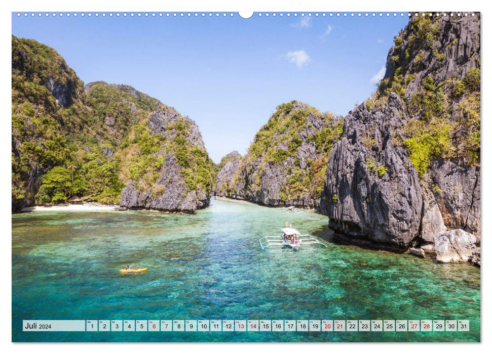 Philippines – Terre de merveilles naturelles (Calvendo Premium Wall Calendar 2024) 
