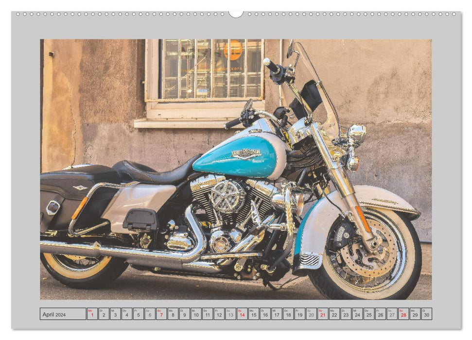Vintage Bikes. Traumhafte Motorrad-Oldies (CALVENDO Premium Wandkalender 2024)