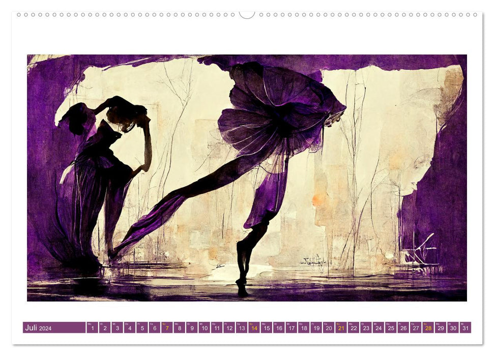 Ballerine romantique (Calendrier mural CALVENDO Premium 2024) 