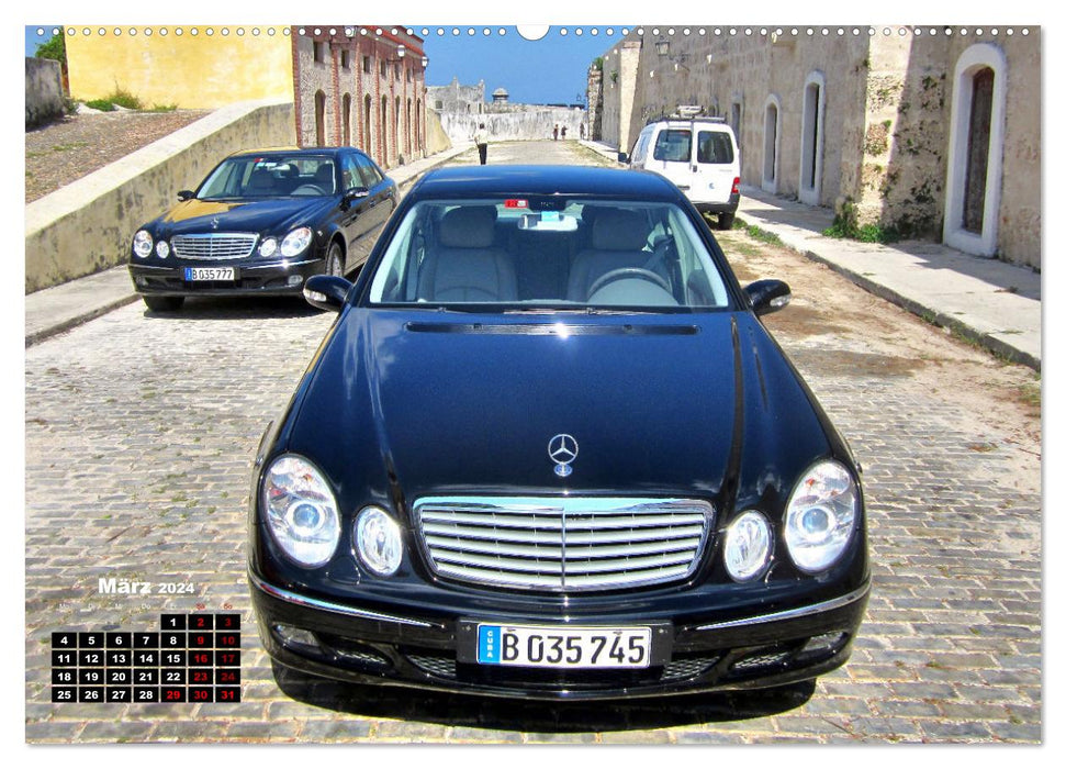 Voitures avec une étoile - Mercedes-Benz à Cuba (calendrier mural CALVENDO 2024) 