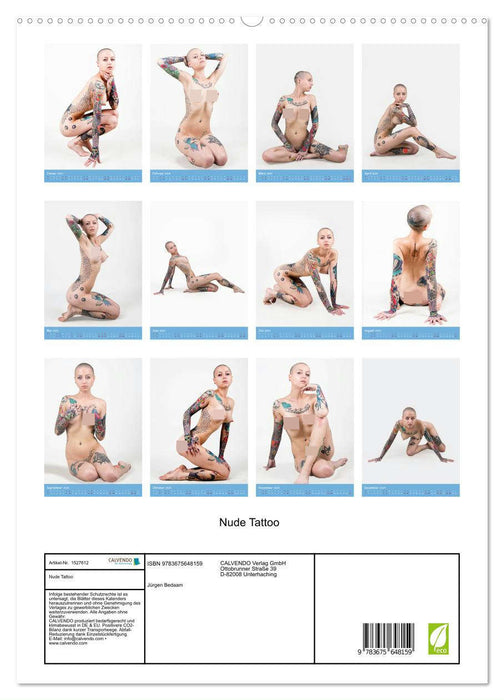 Nude Tattoo (CALVENDO Premium Wandkalender 2024)