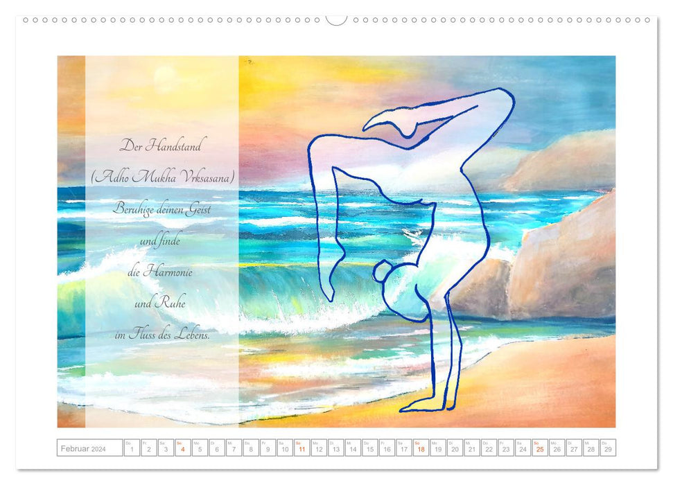 Yoga Elemental Forces – Yoga Asanas pour les quatre éléments (Calvendo Premium Wall Calendar 2024) 