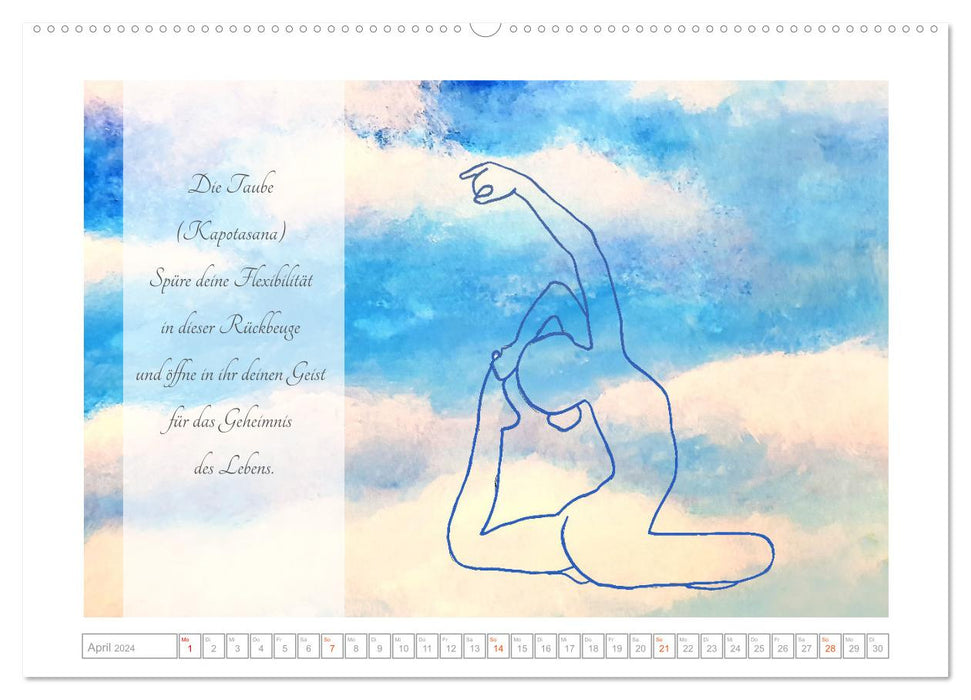 Yoga Elementarkräfte - Yoga Asanas zu den vier Elementen (CALVENDO Premium Wandkalender 2024)