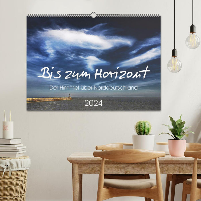 Bis zum Horizont. Der Himmel über Norddeutschland. (CALVENDO Wandkalender 2024)