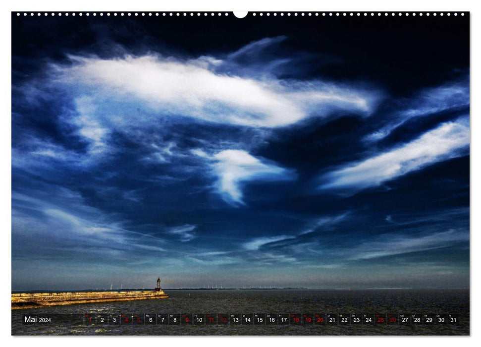 To the horizon. The sky over northern Germany. (CALVENDO wall calendar 2024) 