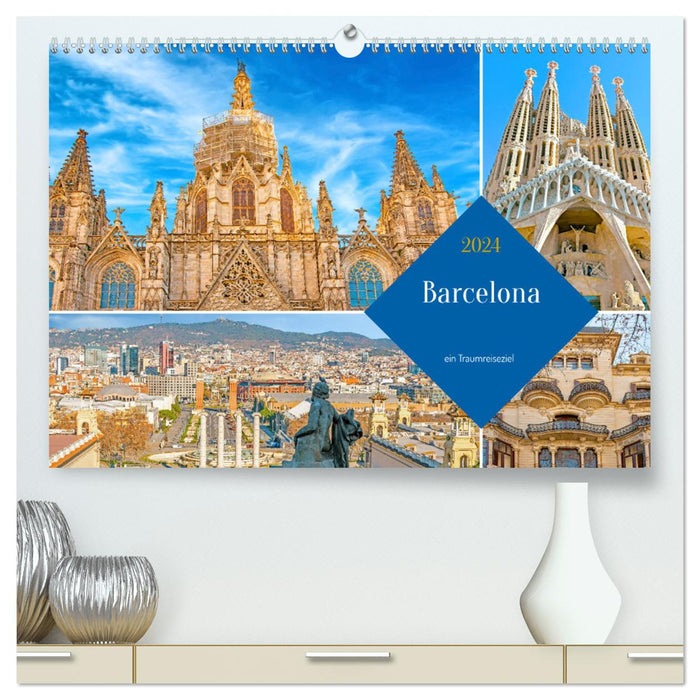 Barcelone - une destination de voyage de rêve (Calendrier mural CALVENDO Premium 2024) 