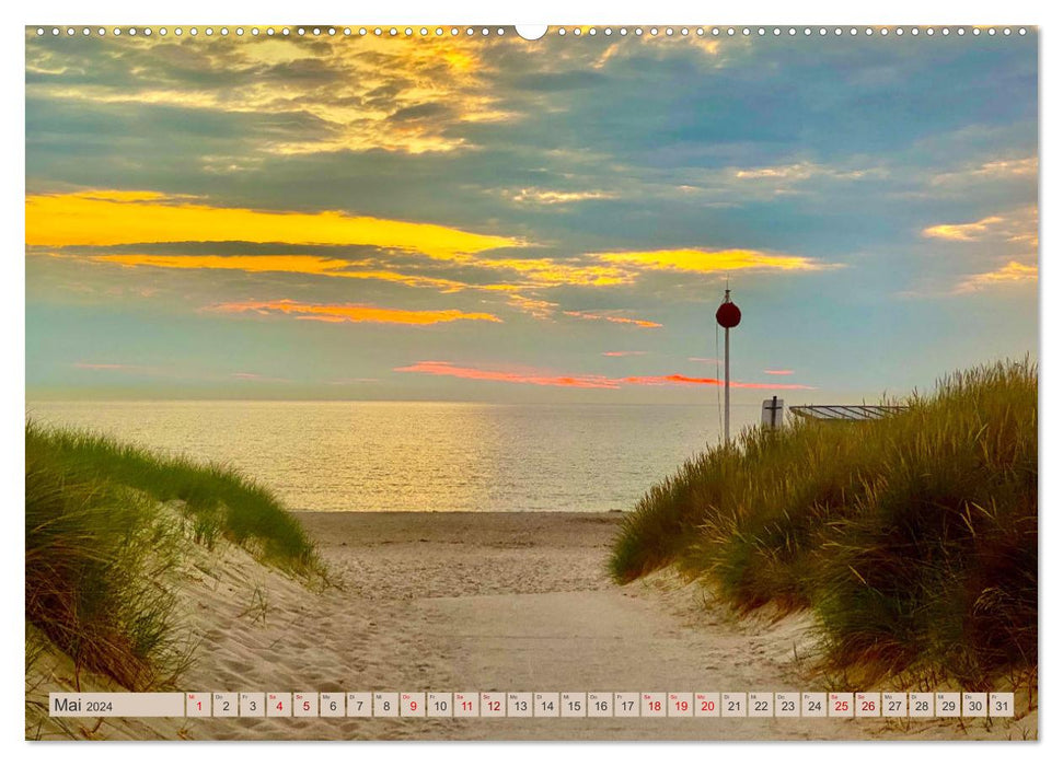 Fischland between the Baltic Sea and Bodden (CALVENDO wall calendar 2024) 