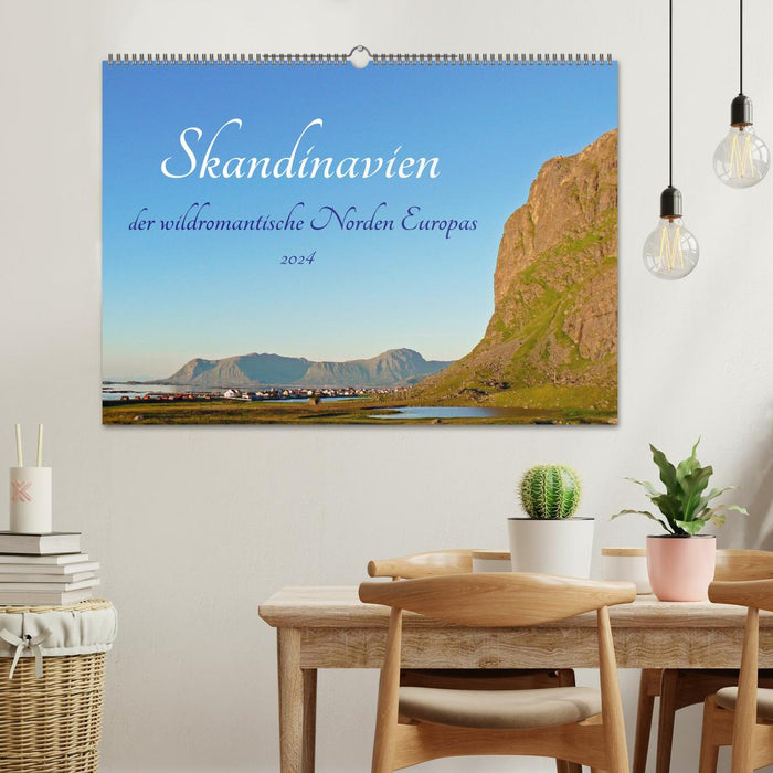 La Scandinavie, le nord sauvagement romantique de l'Europe (Calendrier mural CALVENDO 2024) 