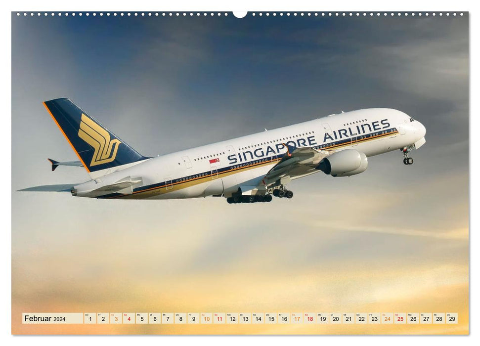 Airplanes - off to vacation (CALVENDO wall calendar 2024) 
