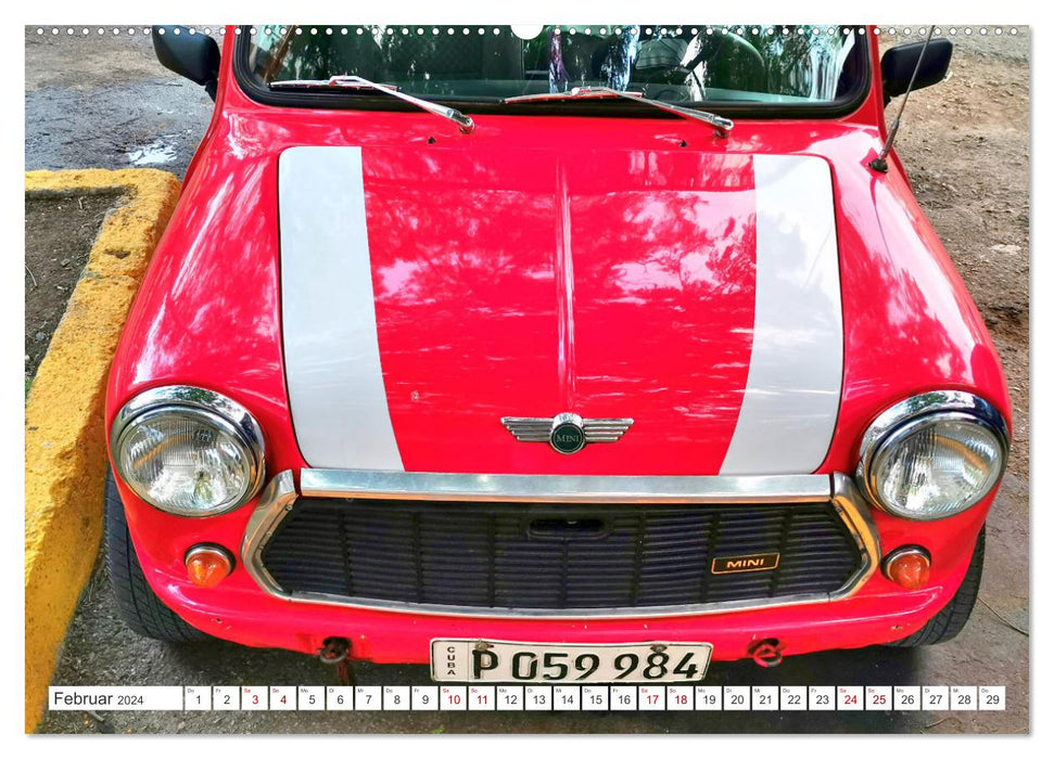 British Beauties - The MINI 1000 in Cuba (CALVENDO wall calendar 2024) 