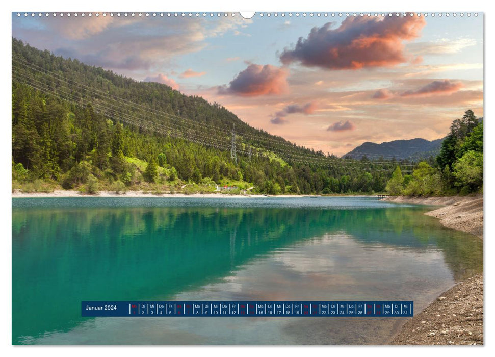 Magical mountain lakes (CALVENDO wall calendar 2024) 