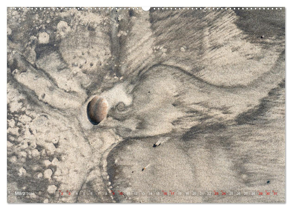 Sand-ART, von Wind und Wellen geformt (CALVENDO Premium Wandkalender 2024)