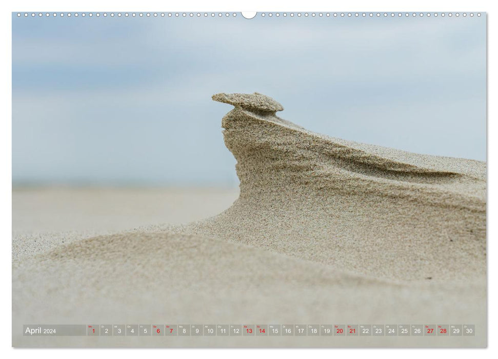 Sand-ART, façonné par le vent et les vagues (Calvendo Premium Wall Calendar 2024) 