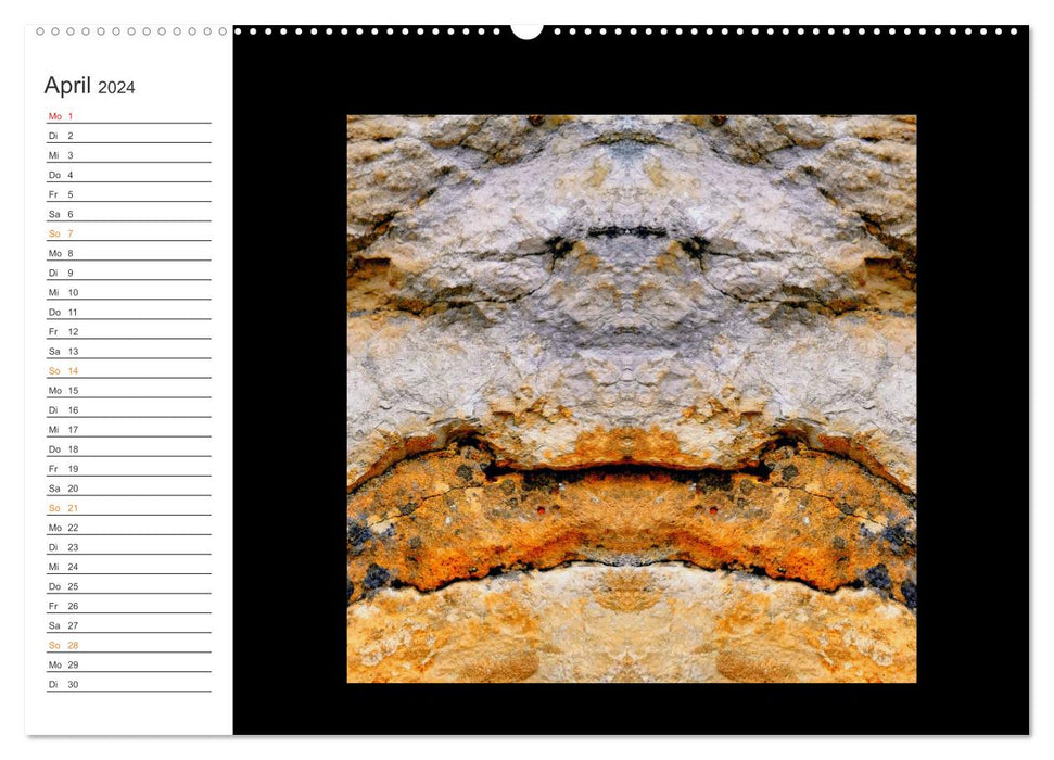 LiTH-Os Antlitze des Sandsteins von ID AD Art Gabi Zapf (CALVENDO Wandkalender 2024)