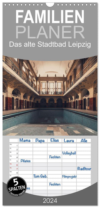 La piscine de la vieille ville de Leipzig (Planificateur familial CALVENDO 2024) 