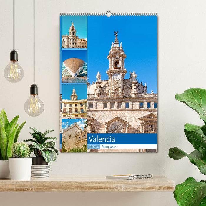 Valencia - Travel Planner (CALVENDO Wall Calendar 2024) 
