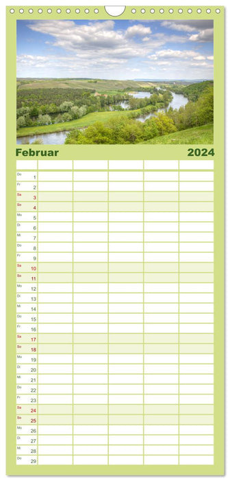 Nature pure - Volkach am Main (Agenda familial CALVENDO 2024) 