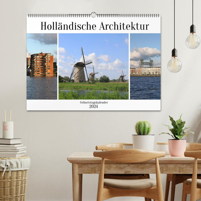 Dutch Architecture Birthday Calendar (CALVENDO Wall Calendar 2024) 