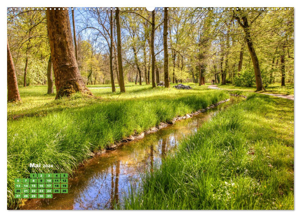 Park Schönbusch Aschaffenburg (CALVENDO Premium Wandkalender 2024)