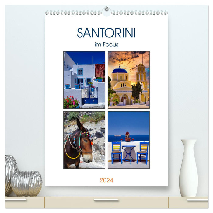 Santorini im Focus (CALVENDO Premium Wandkalender 2024)