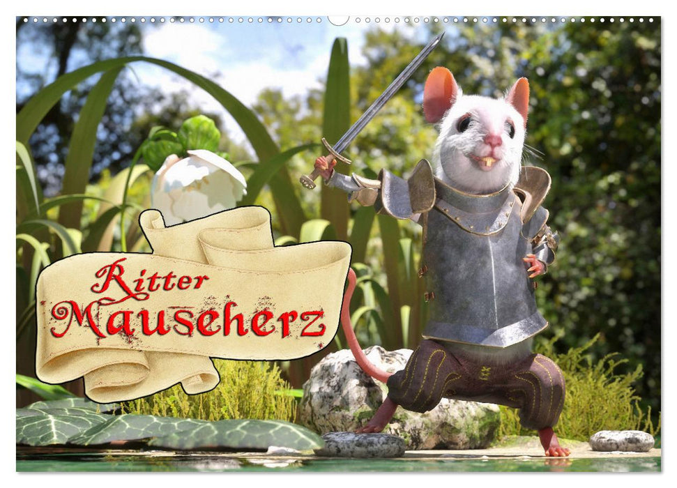 Ritter Mauseherz (CALVENDO Wandkalender 2024)