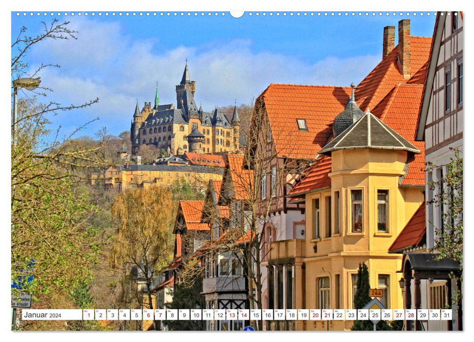 Sommer in Wernigerode – Der bunten Stadt am Harz (CALVENDO Premium Wandkalender 2024)