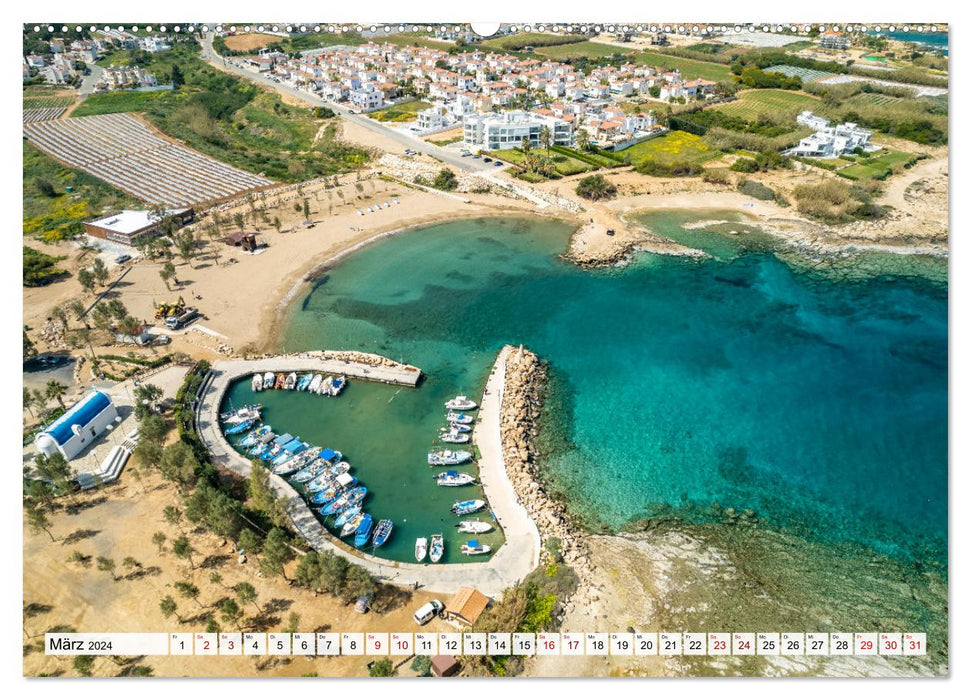 Zypern aus der Luft (CALVENDO Premium Wandkalender 2024)
