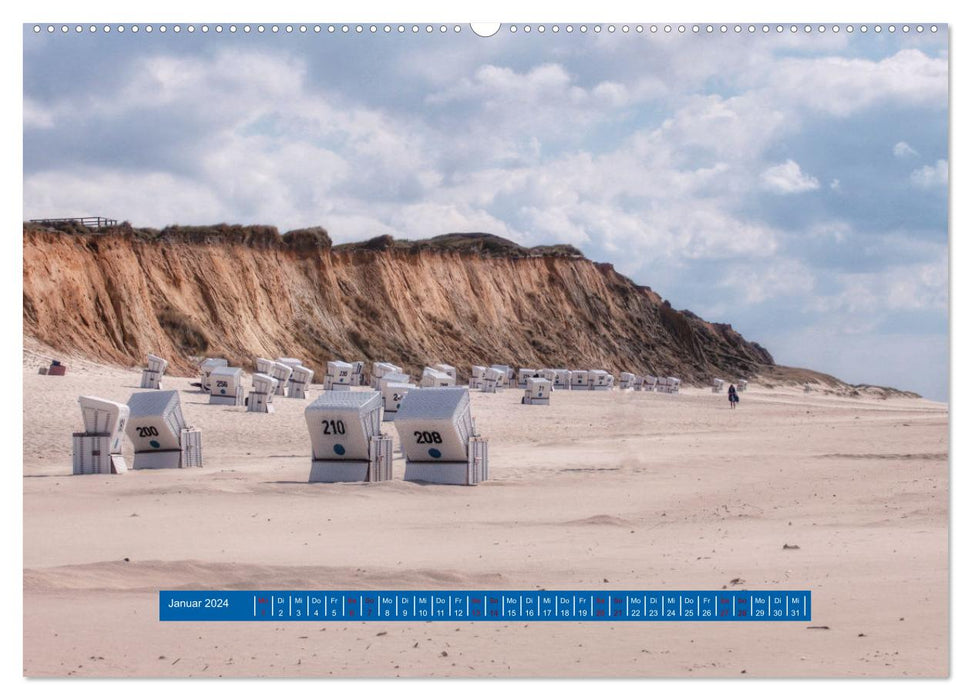 Ein Tag am Meer - Impressionen von der Insel Sylt (CALVENDO Wandkalender 2024)