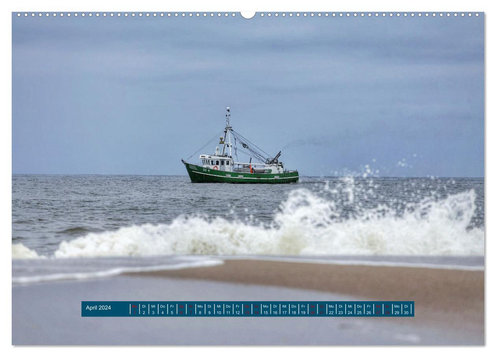 Ein Tag am Meer - Impressionen von der Insel Sylt (CALVENDO Wandkalender 2024)
