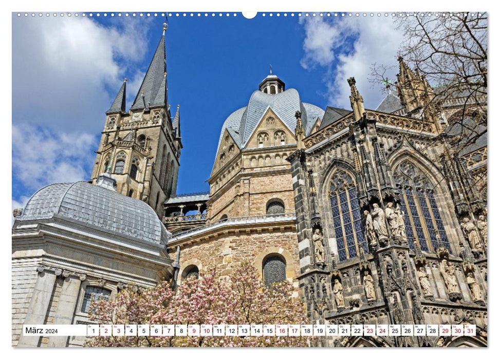 Aachen - ein Stadt zum Verlieben (CALVENDO Premium Wandkalender 2024)