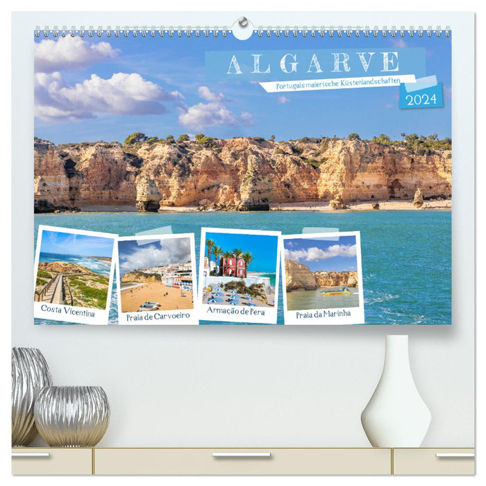 Algarve - Portugals malerische Küstenlandschaften (CALVENDO Premium Wandkalender 2024)