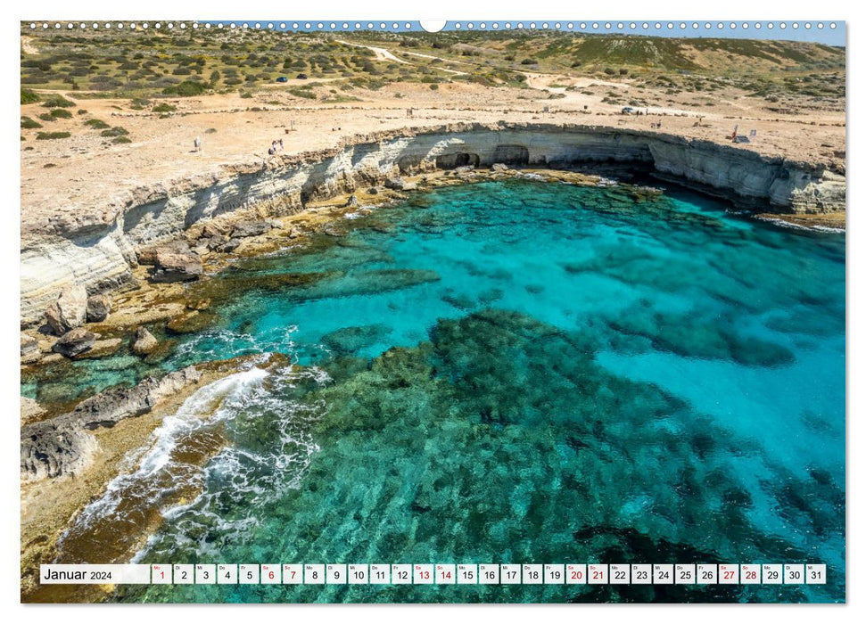 Zypern aus der Luft (CALVENDO Wandkalender 2024)