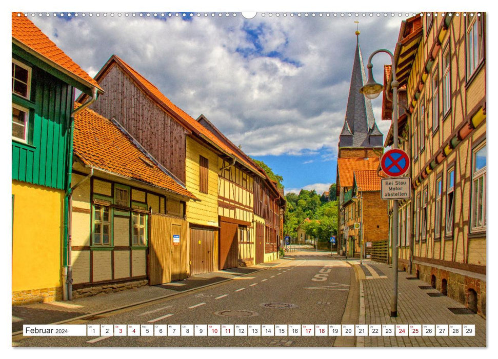 Sommer in Wernigerode – Der bunten Stadt am Harz (CALVENDO Wandkalender 2024)
