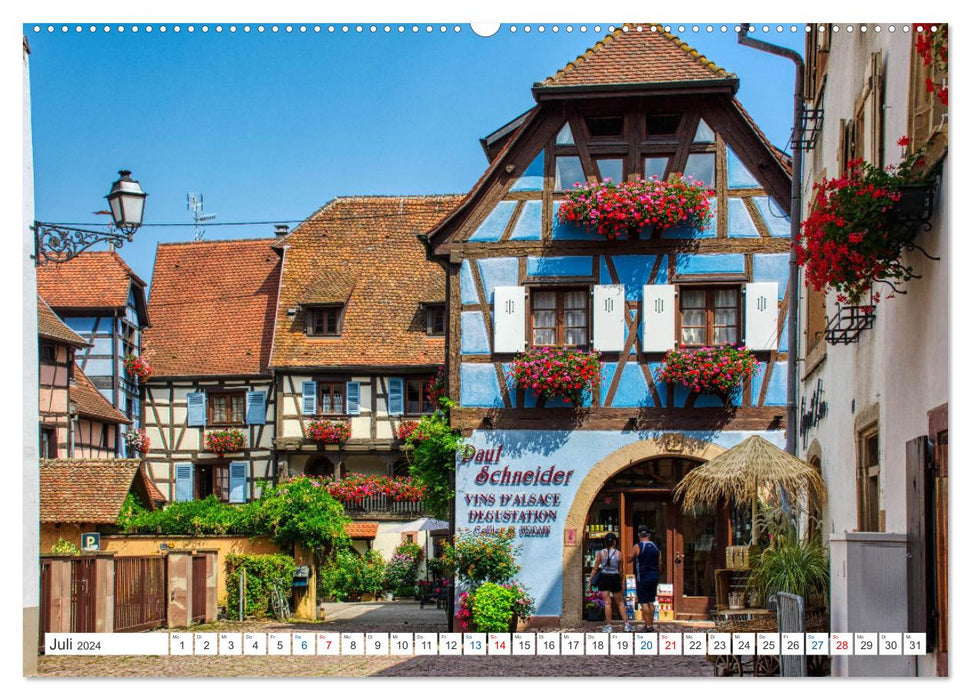 Eguisheim - One of the most beautiful villages in France (CALVENDO Premium Wall Calendar 2024) 
