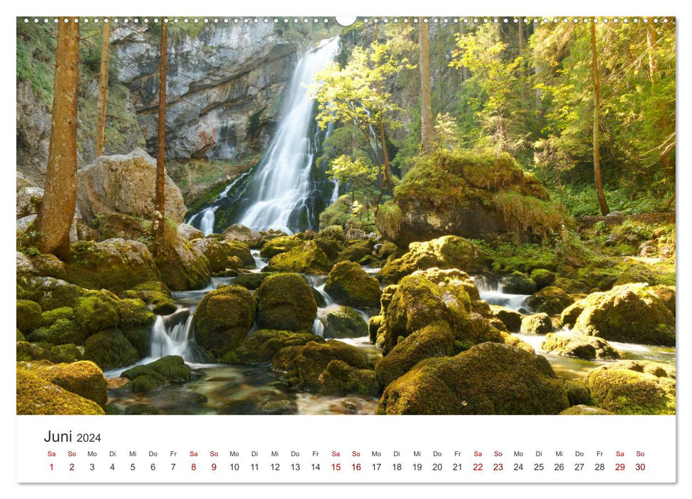 Wasser bewegt - Wasserfälle und Stromschnellen (CALVENDO Premium Wandkalender 2024)