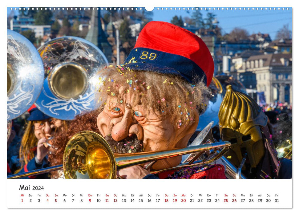 Lozärner Fasnacht (CALVENDO Premium Wall Calendar 2024) 