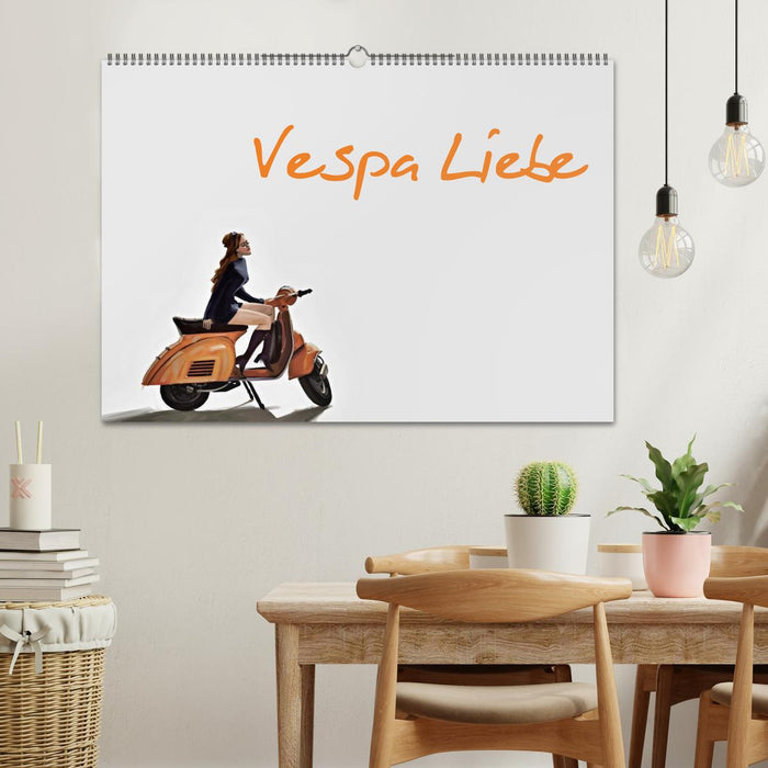 Vespa Liebe (CALVENDO Wandkalender 2024)