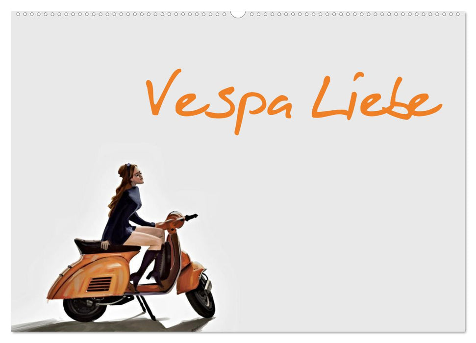 Vespa Liebe (CALVENDO Wandkalender 2024)