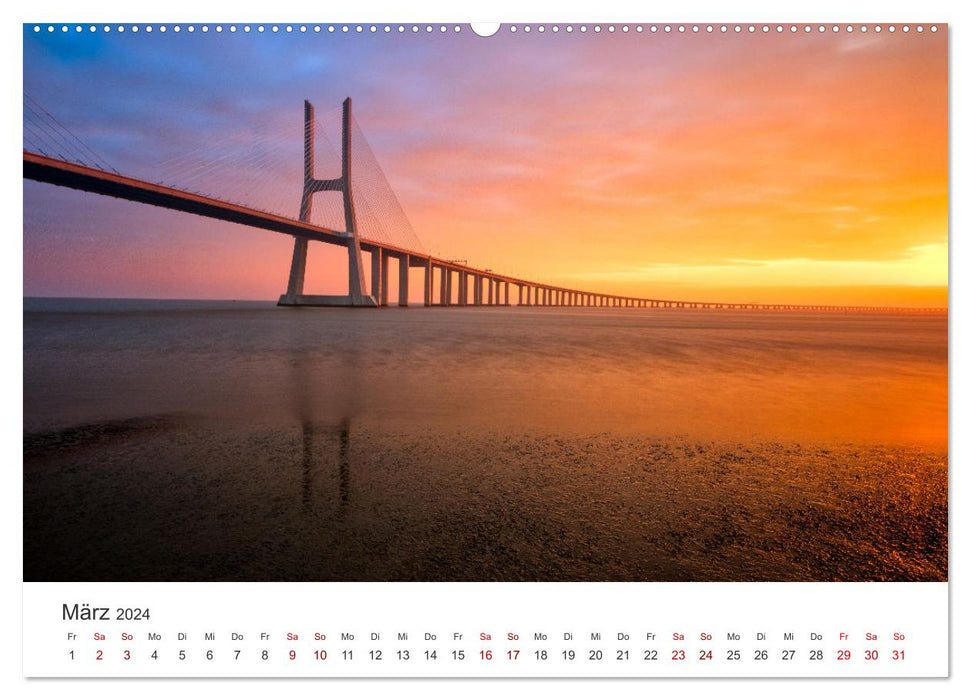Brücken - Die schönsten Brücken der Welt. (CALVENDO Premium Wandkalender 2024)