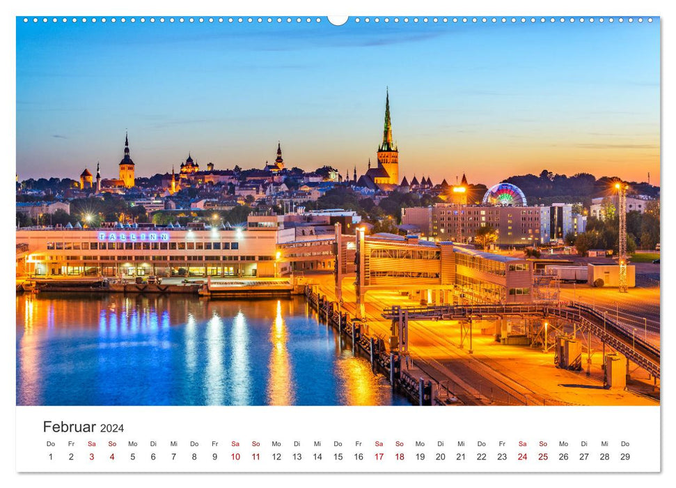 Tallinn - Eine Reise in die Hauptstadt Estlands. (CALVENDO Premium Wandkalender 2024)