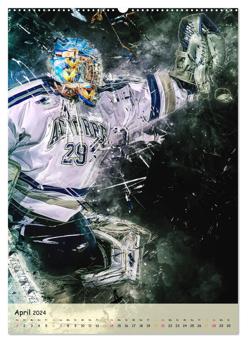 Eishockey spektakulär (CALVENDO Wandkalender 2024)