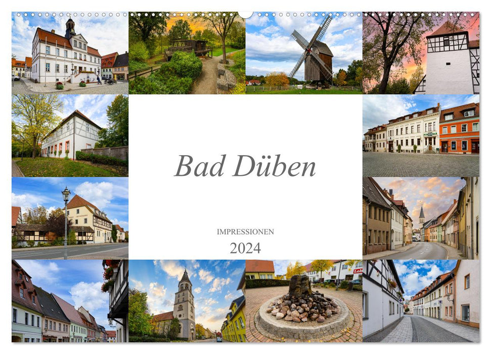 Impressions Bad Düben (calendrier mural CALVENDO 2024) 