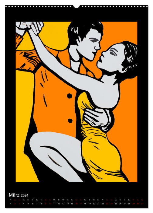 Tango - moments de passion (Calendrier mural CALVENDO 2024) 